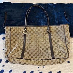 Gucci GG Canvas Twins Tote Large